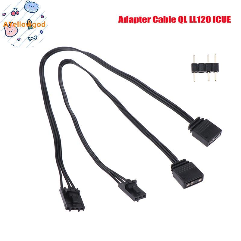 Cáp chuyển đổi AYellowgod cho Corsair RGB sang tiêu chuẩn ARGB 4Pin 3Pin Đầu nối bộ chuyển đổi tàu c