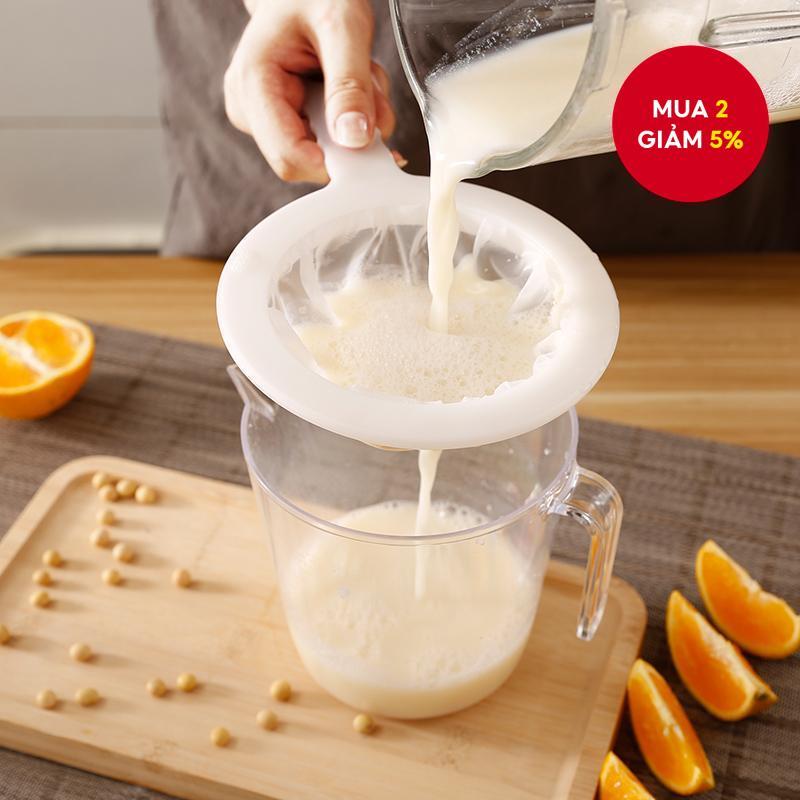 rây lưới, rây lọc, rây lọc nhựa, rây lọc đa năng có tay cầm, rây lọc trà nước ép bột sữa đậu nành