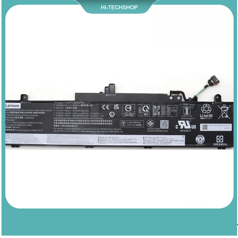 ⭐⭐ [ZIN] Pin laptop Lenovo ThinkPad E14 Gen 5 Gen 6, E16 Gen 1 Gen 2,L22L3PG5 L22B3PG5 L22M3PG4 L22D