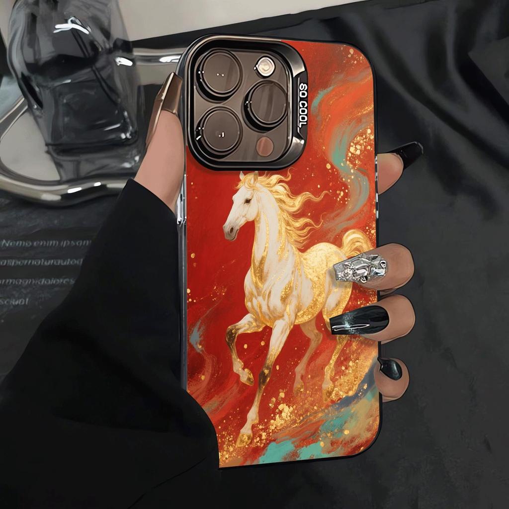 Horse golden horse áp dụng cho 17/16pronax/14Promax màu bạc vỏ 13/12ppro mới 7/8plus