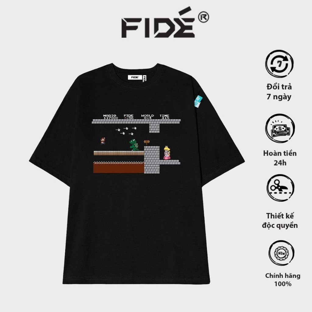 [HOT] Áo thun FIDE phông trơn nam nữ cổ tròn FIDE MARIO 02