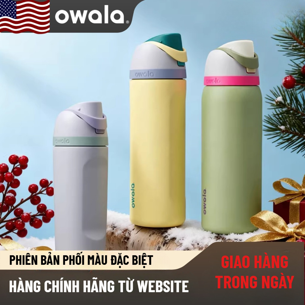 【OWALA FREESIP】BÌNH NƯỚC OWALA, BÌNH GIỮ NHIỆT, CỐC CẦM TAY, BÌNH GIỮ LẠNH, BÌNH NƯỚC THỂ THAO