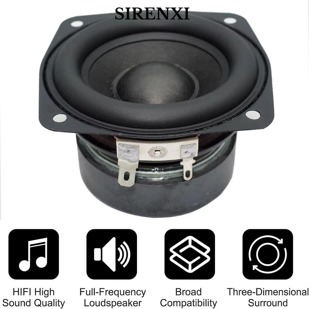 Loa siêu trầm SIRENXI, Loa trầm vuông âm trầm lồi 2 inch 3 inch, Loa âm thanh toàn dải 4 Ohm 15W Loa