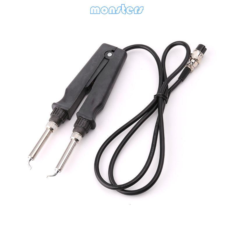 902 ESD SMD Double Soldering Iron Tweezer Handle Clip Heating Plier Soldering