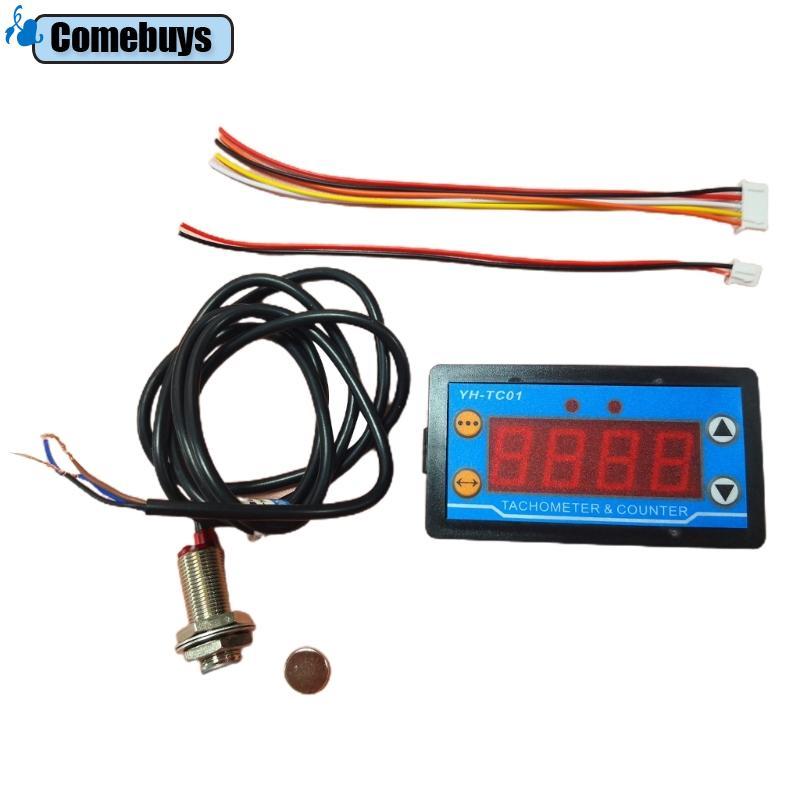 Com * RPM-Meter LCD-Display Engine Tach-Hour Meter Tachometer Gauge cho Car-Motorcycle