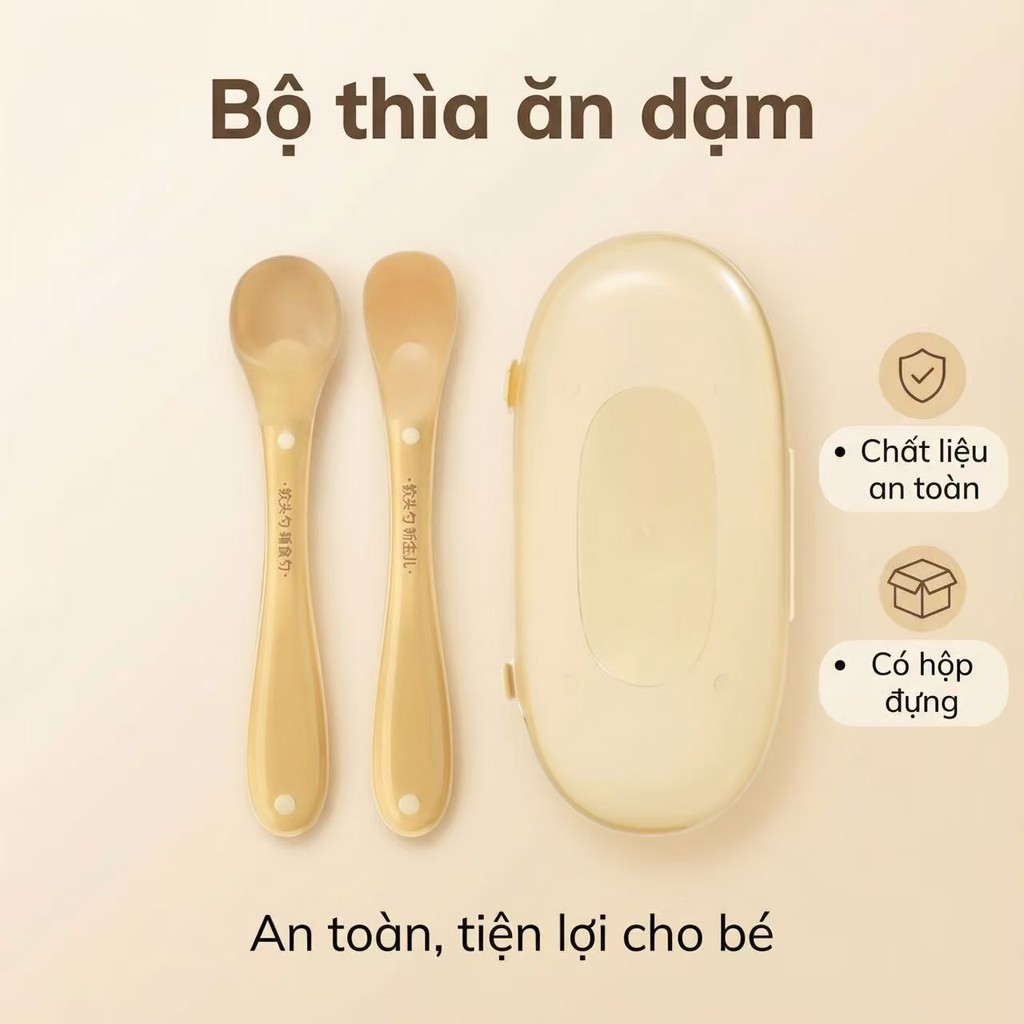 Mẹ Bé Sản Phẩm Thìa Silicon Cho Bé Sơ Sinh Trẻ Em Cho Con Bú Ăn Thìa Trẻ Sơ Sinh Trẻ Em Bộ Đồ Ăn Nướ