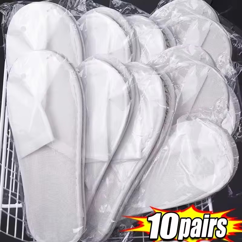 Hotel Spa Travel Home Dép dùng một lần - 4 / 10 Đôi 36-41 Size Đa Năng Nhẹ Thoải Mái Sang Trọng Chốn