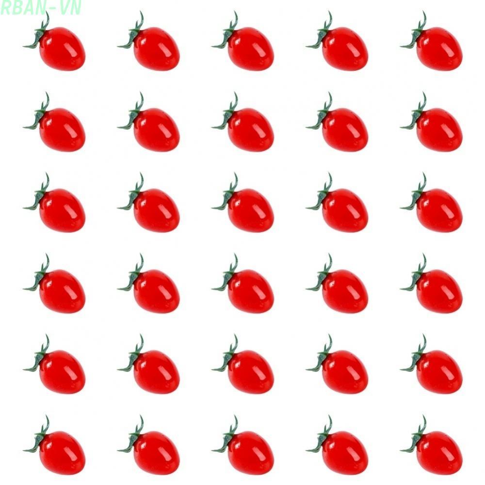 30Pcs Artificial Mini Tomatoes Simulation Fake Fruit Decoration for Home Kitchen