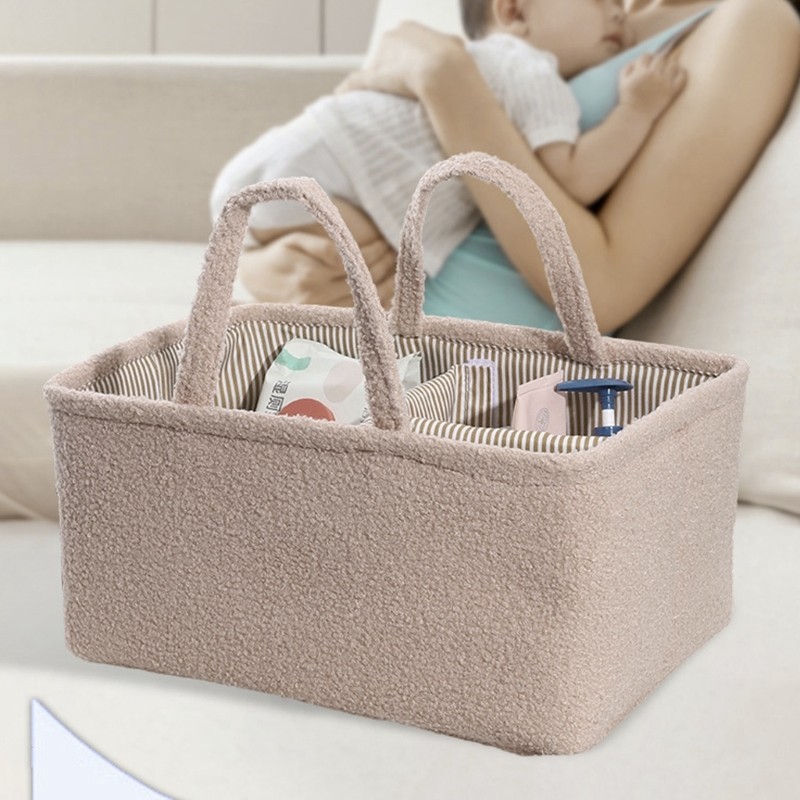 DE Baby Essential Basket Organizer cho tã và phụ kiện