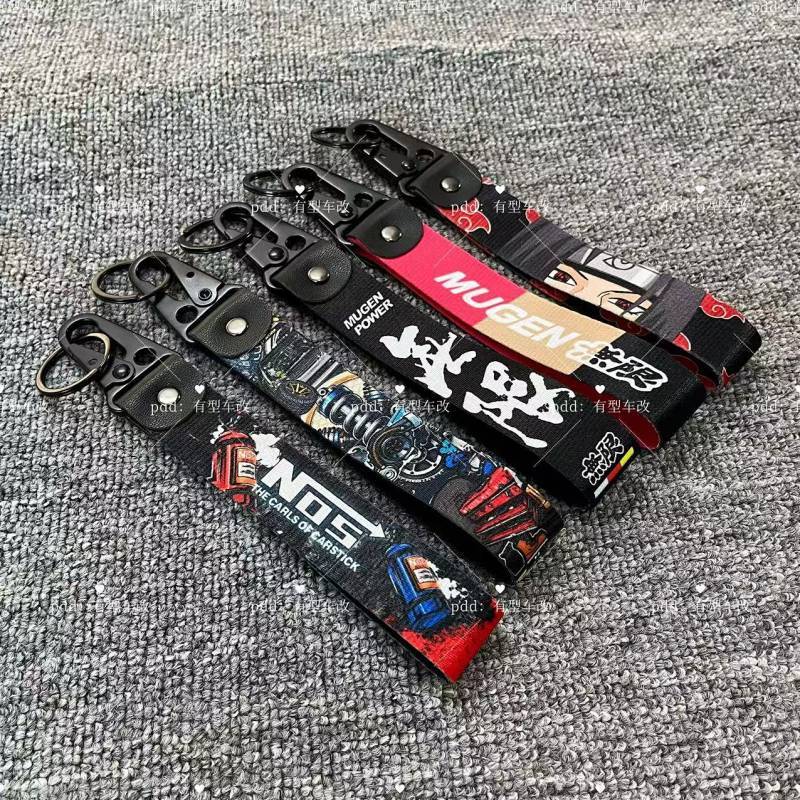 JDM Style Car Motorcycle Keychain Pendant Personality Creative Keychain Car Advanced Keychain Pendan