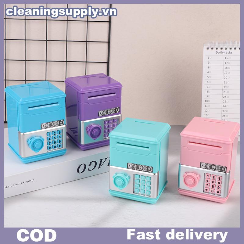 CLEIN Kids Password Piggy Bank - Hộp đựng tiền xu ATM Mini dành cho đồ chơi sinh nhật cho trẻ em.