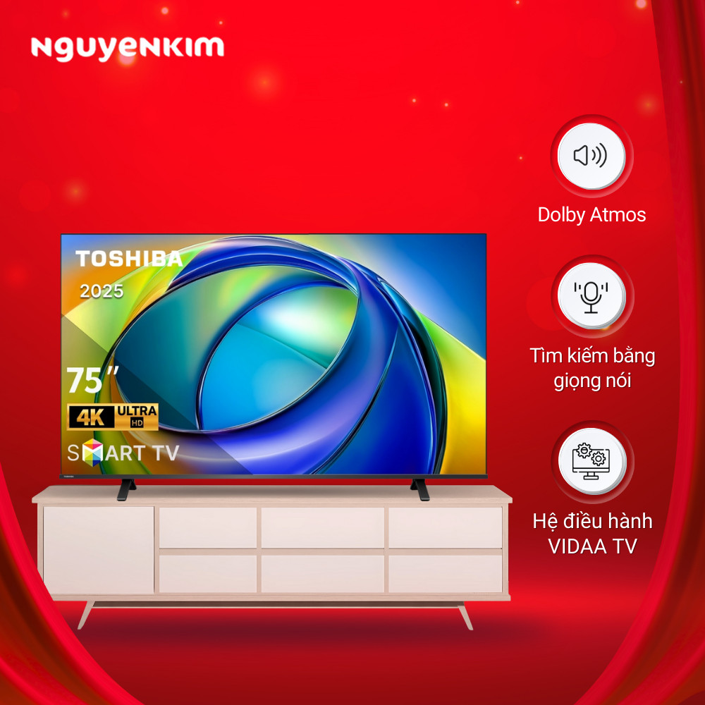 Smart Tivi Toshiba AI 4K 75 inch 75C350RP