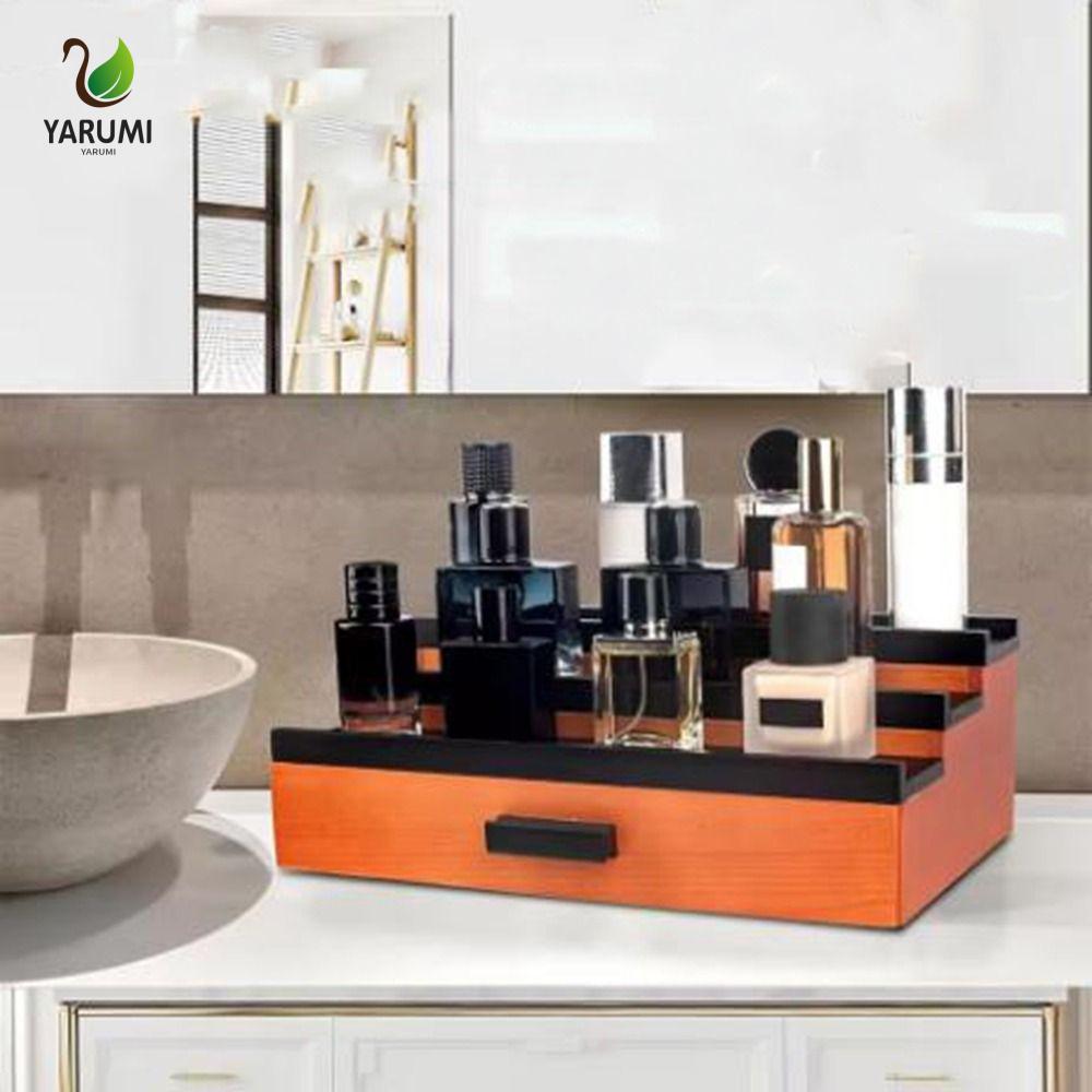 Đế trưng bày ALISON 3 tầng Cologne, Loại bước Hộp đựng nước hoa bằng gỗ dung tích lớn, Thanh lịch vớ