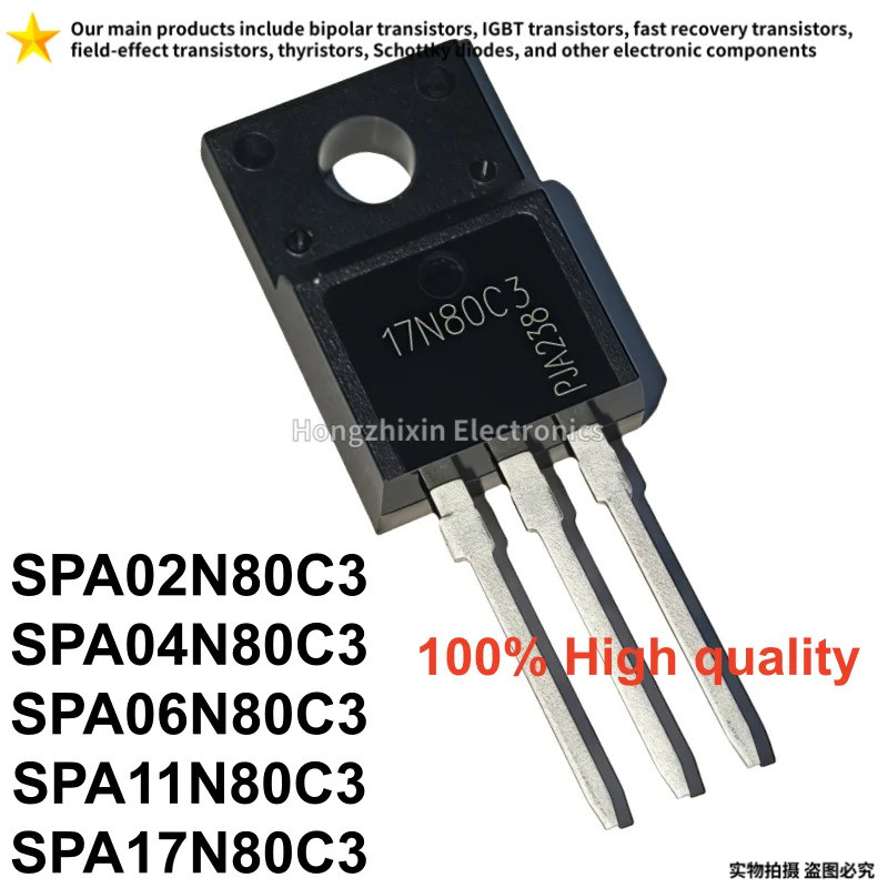 5 Chiếc SPA02N80C3 02N80C3 SPA04N80C3 04N80C3 SPA06N80C3 06N80C3 SPA11N80C3 11N80C3 SPA17N80C3 17N80