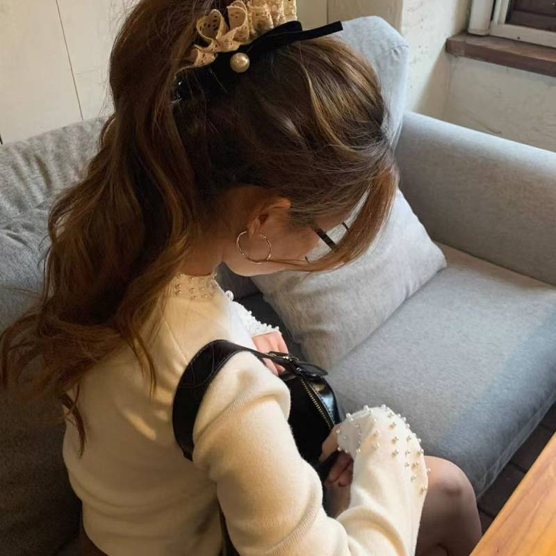 Korean Style New Lace Banana Clip Temperament Wild Hair Accessories Korean Style New Lace Banana Cli