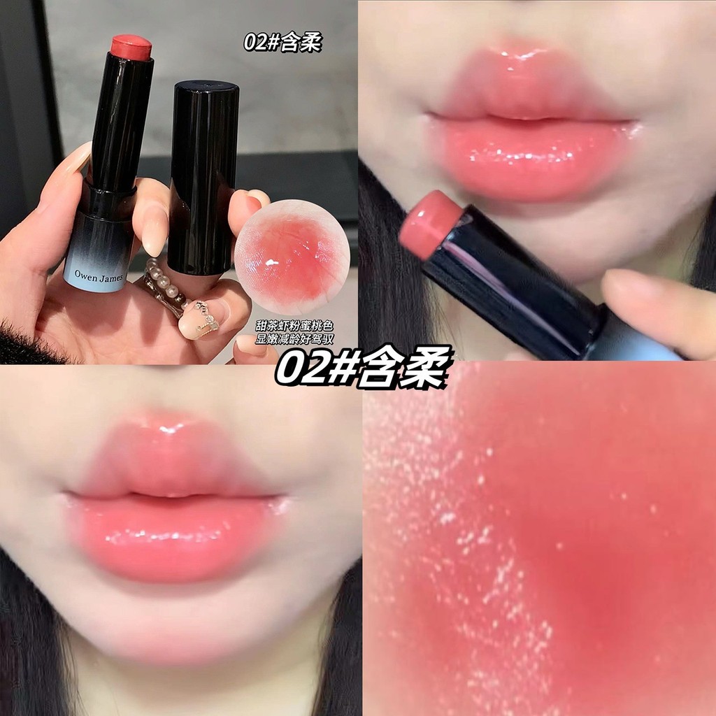 Thích hợp cho ánh sáng Trang điểm giả Son môi Matte Natural Peach Pink Tender Girl Color Lip Mud Whi