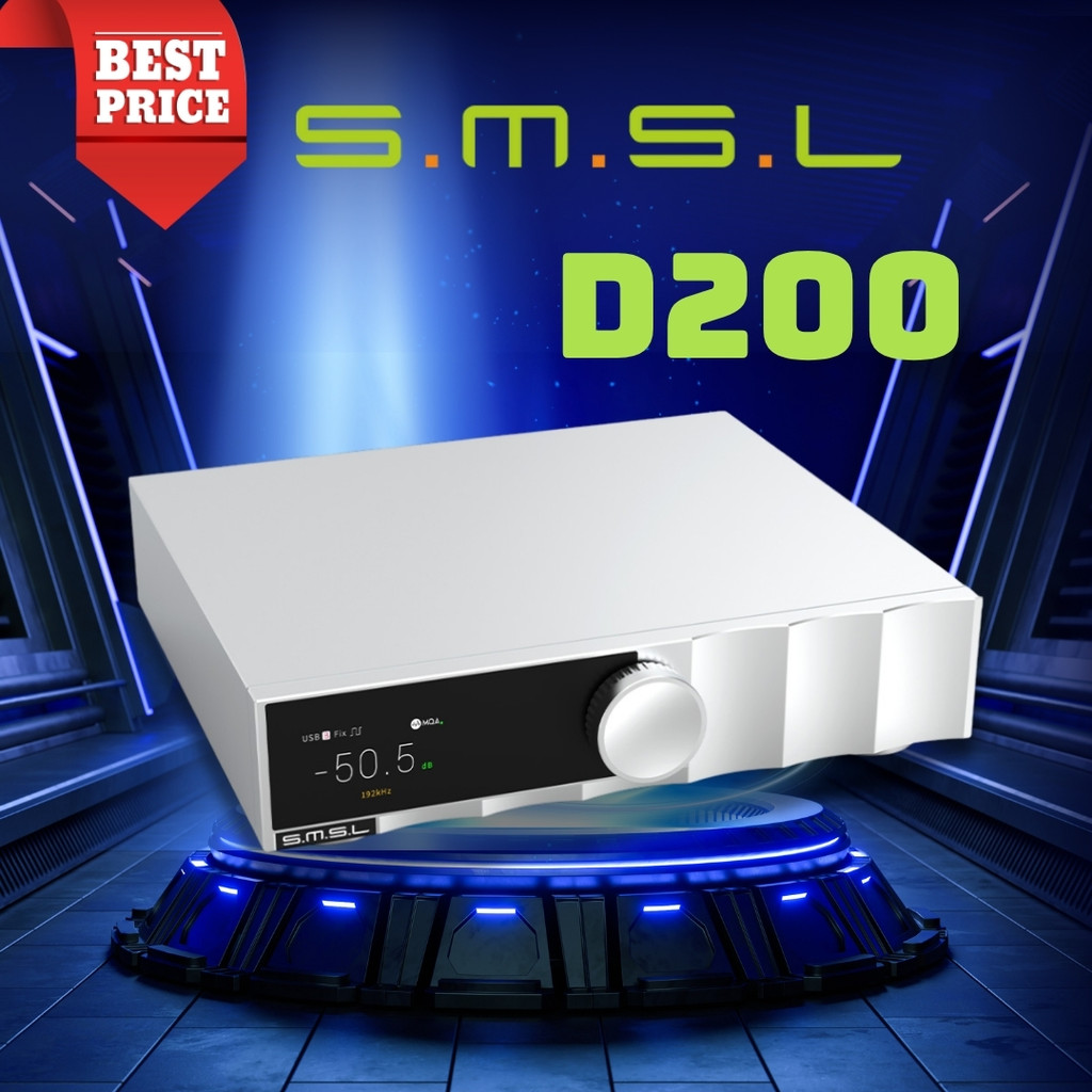 DAC SMSL D200 ES9038PRO | Giải Mã Hi-Res, Balanced XLR, Âm Thanh Audiophile