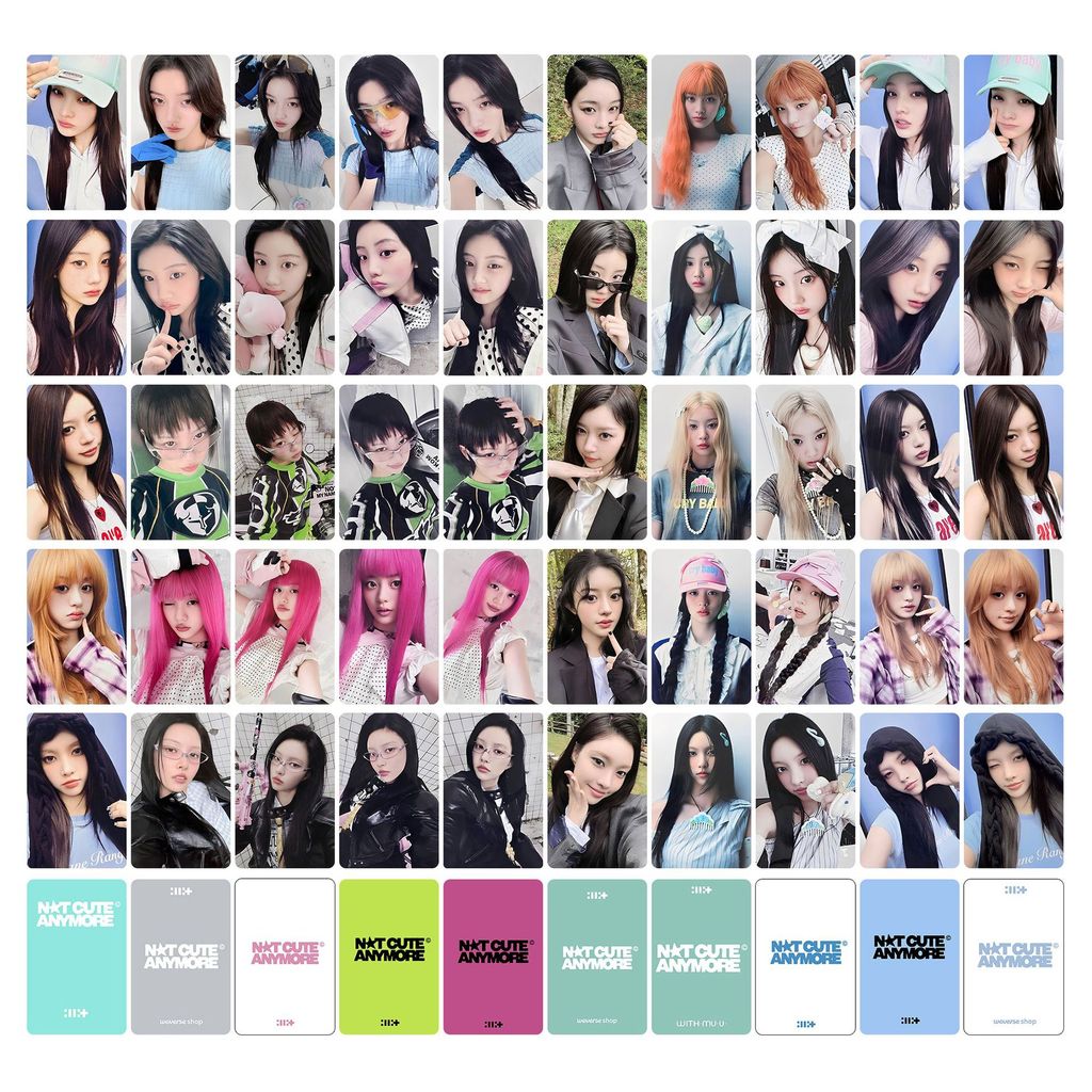 5 Chiếc ILLIT KHÔNG DỄ DÀNG Thẻ Lomo Album BOMB Toki Yo Tomare Tôi LL THÍCH BẠN NGÀY GLITTER HMV WEV