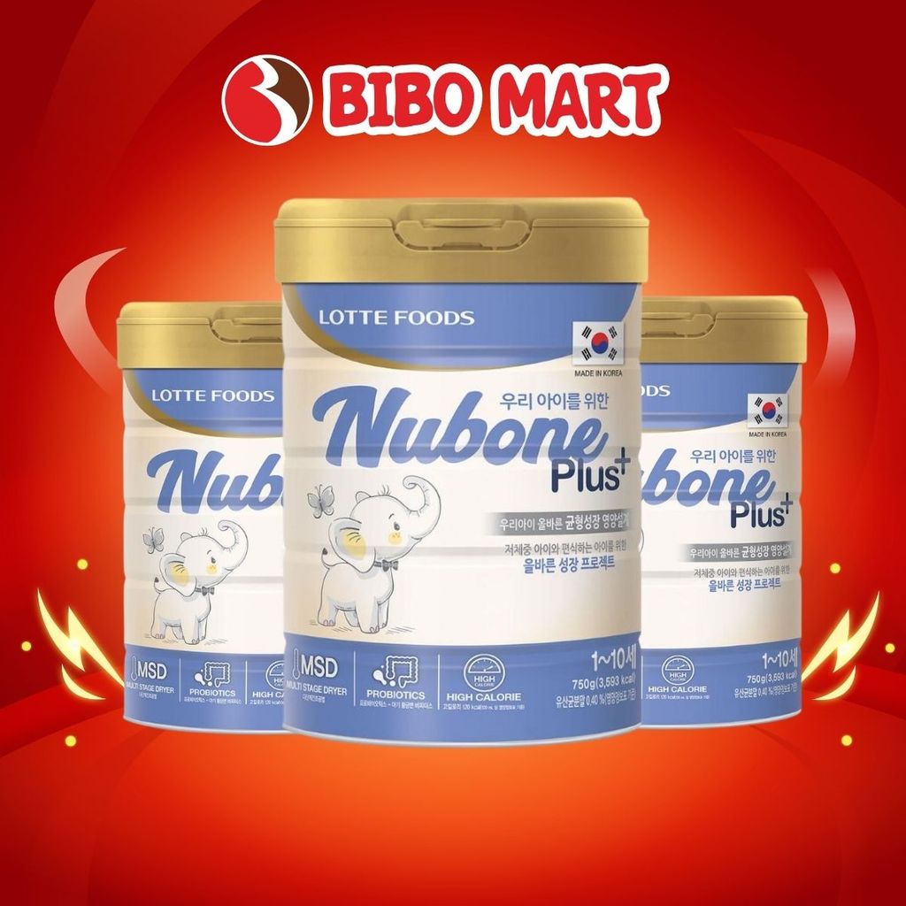 Sữa Công Thức Nubone Step 1 2 Hỗ Trợ Tiêu Hóa Tăng Cân Phát Triển Trí Não Cho Bé Lon 750g - Bibomart