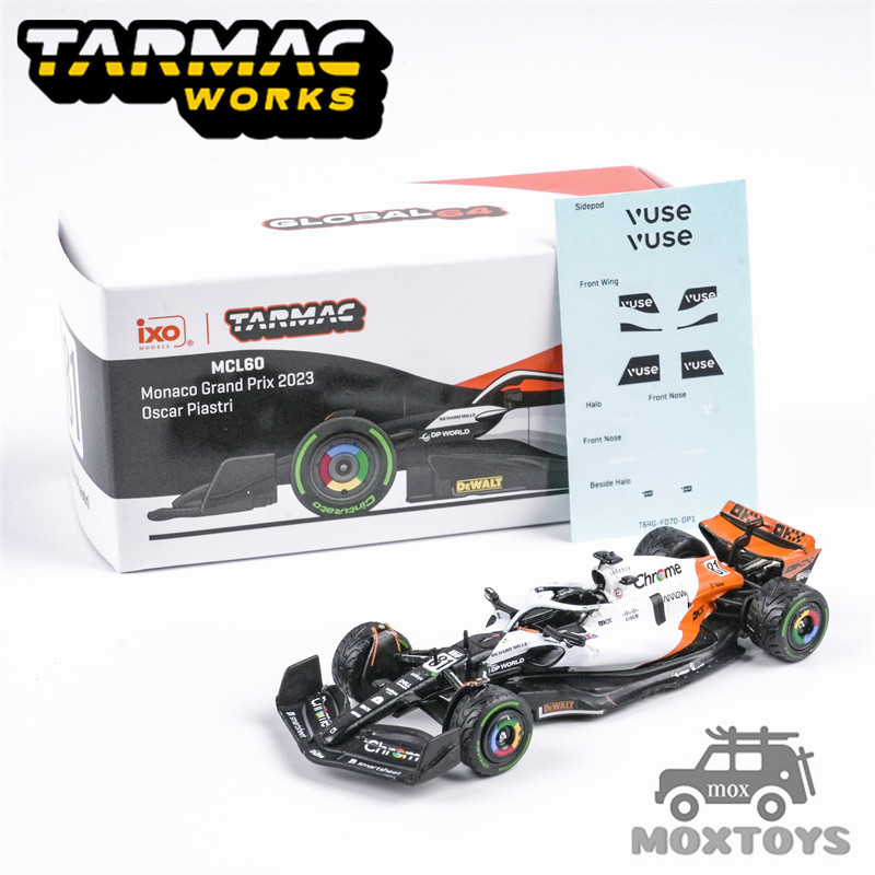 Tarmac Works 1: 64 MCL60 Monaco Grand Prix 2023 Xe mô hình Oscar Piastri Diecast