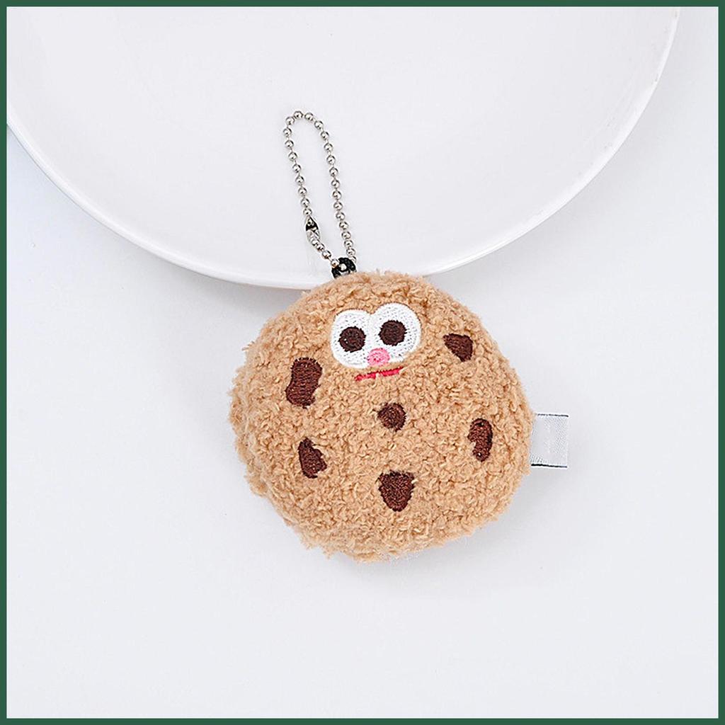 Sôcôla Chip Cookie Sang Trọng Mặt Dây Chuyền Chocolate Chip Nhồi Bông Ba Lô Mặt Dây Chuyền Bánh Quy 