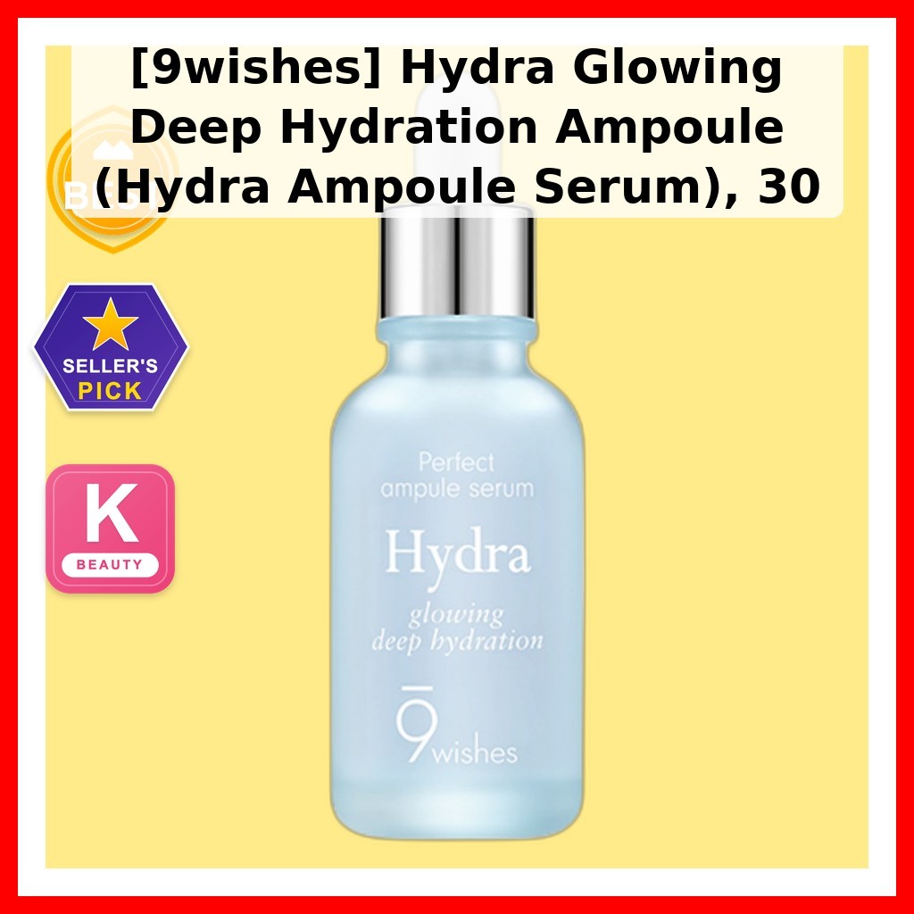 [9wishes] Hydra Glowing Deep Hydrat hóa Ampoule (Hydra Ampoule Serum), 30 mL / Serum Ampoule Hàn Quố