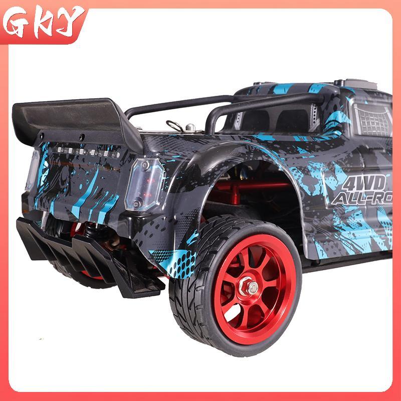 GKY 1 Bộ 65mm Lốp Cao Su Kim Loại Vành Bánh Xe 12mm Lục Giác Cho Wltoys 144001 144010 124007 124016 