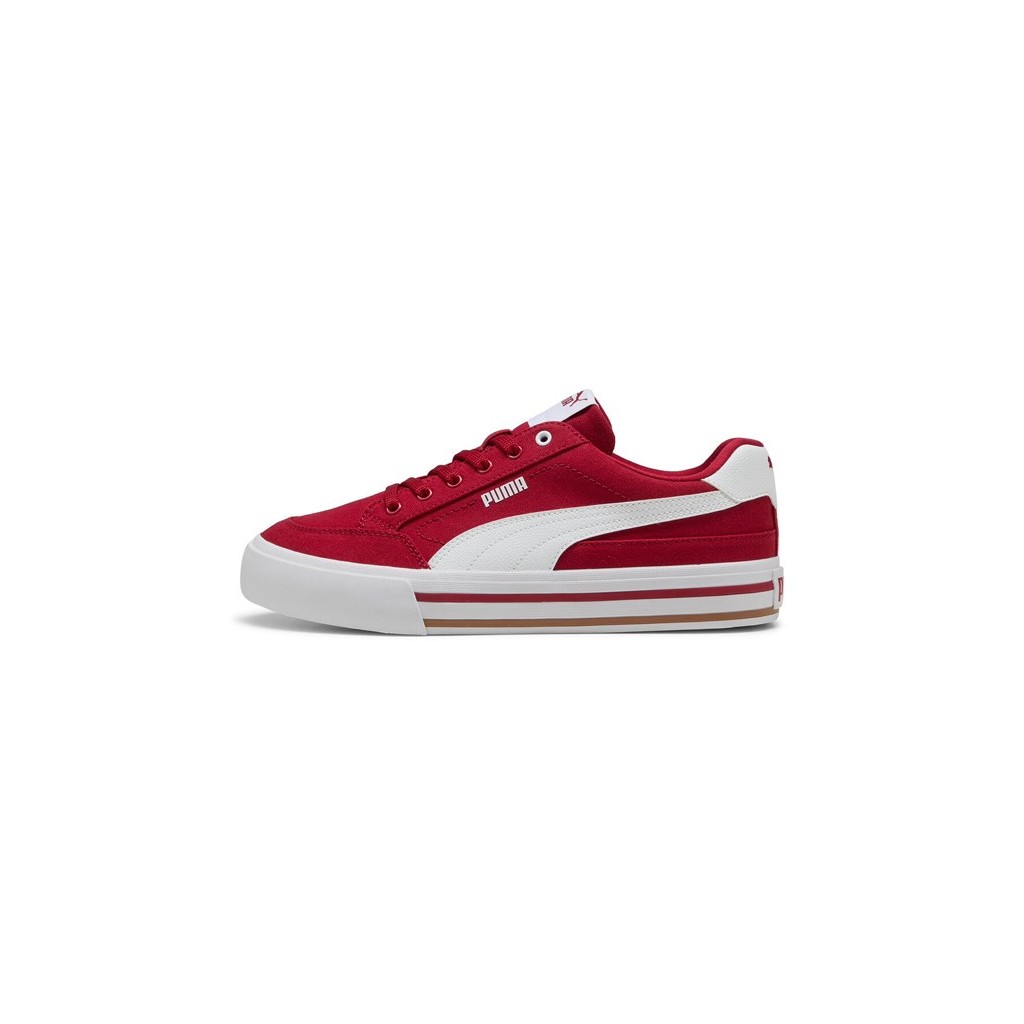 Giày thể thao sneaker chính hãng Puma Court Classic Vulcanised Formstrip Unisex Red White - Đỏ trắng