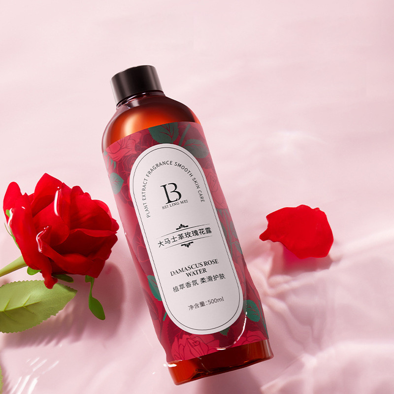 Spot Goods#Beilemei Damascus Rose Hydrosol Large Bottle Wet Compress Water Essence Water Moisturizin