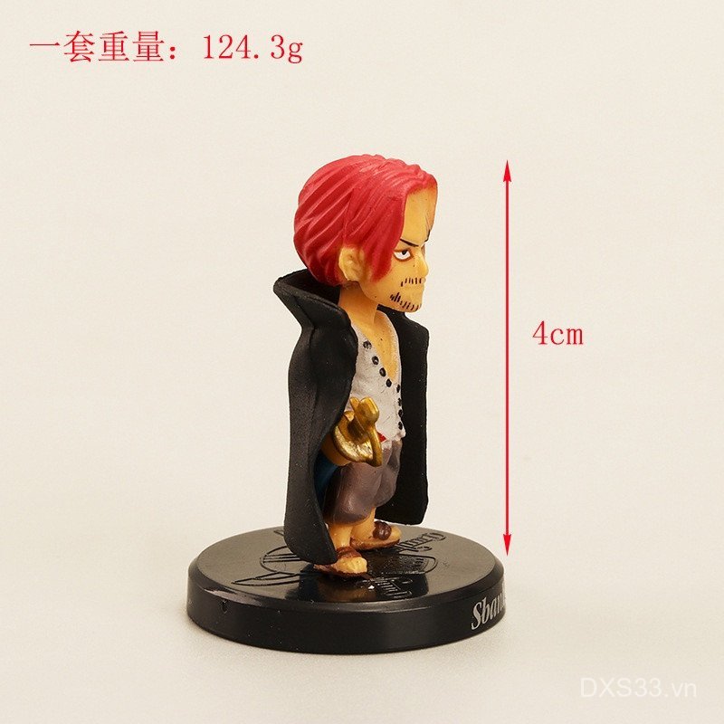 12 Cái / bộ Anime Nhật Bản One Piece Q Phiên Bản Luffy Shanks Chú Hề Buggy Gekko Moria Rob Lucci PVC