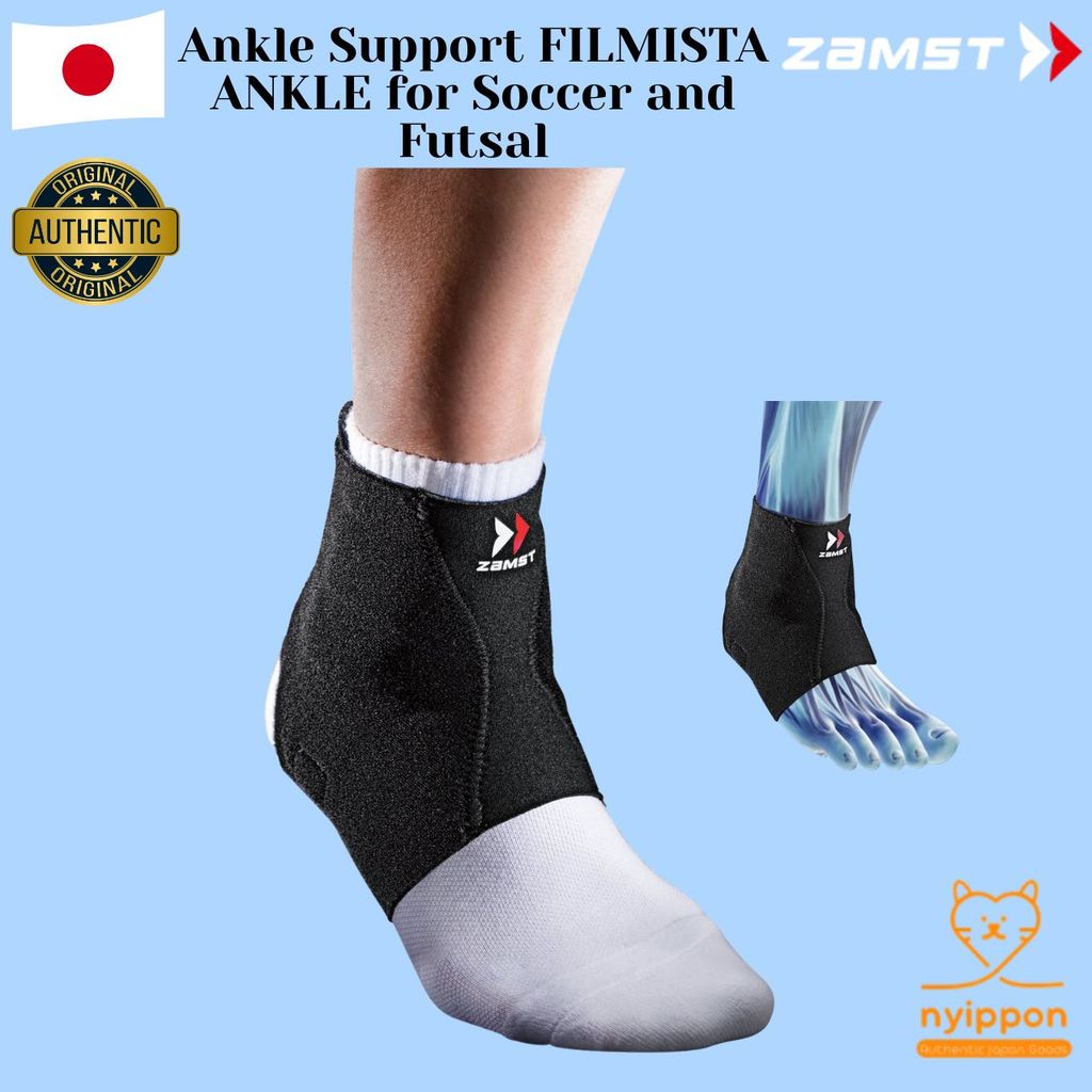 <Sale>ZAMST Ankle Support FILMISTA ANKLE for Soccer and Futsal - Available in Various Sizes (S, M, L