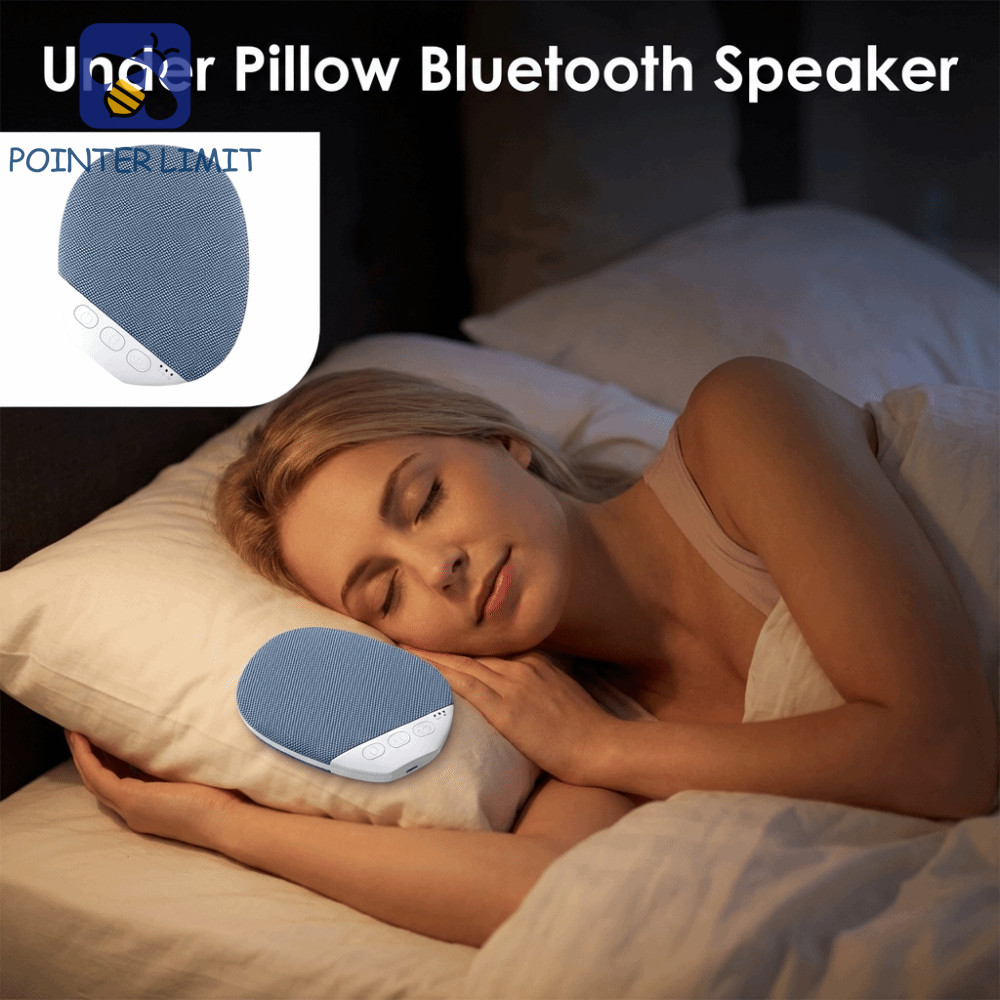 POINTER LIMIT Under Pillow Loa Bluetooth, Hẹn giờ 3 cấp Âm thanh nổi HiFi Máy tiếng ồn trắng, Hỗ trợ
