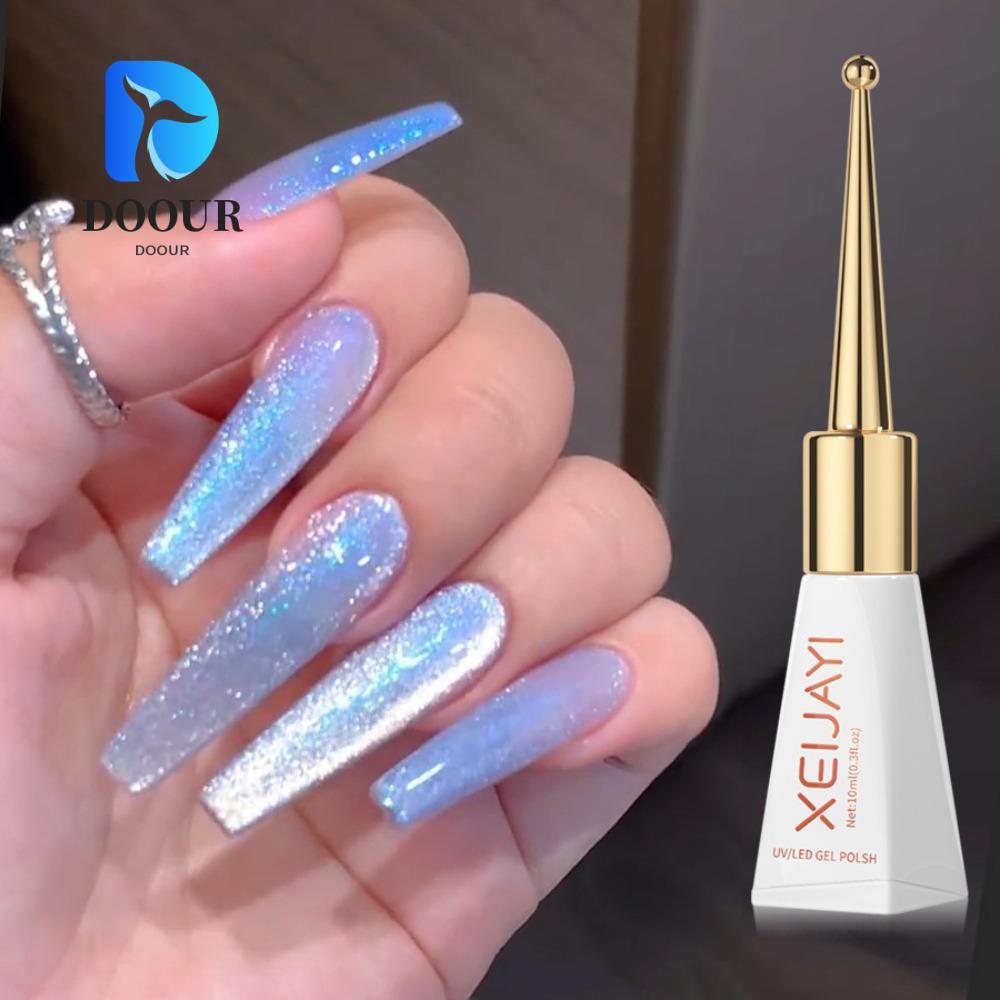 DOOUR Cat Eye Nail Gel, Cat Eye Effect Shiny Cat Eye Nail Oil, Từ tính chuyên nghiệp Rose Majesty UV