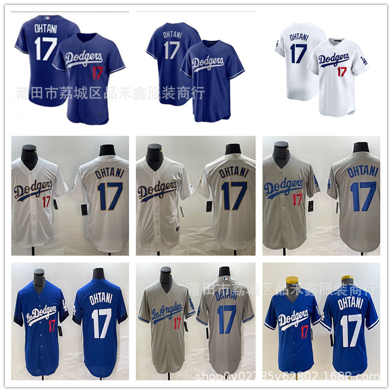 Giao hàng trong ngàyĐồng phục bóng chày Dodgers Jersey Dodgers No. 17 OHTANI42 / 24 / Áo thun ngắn t