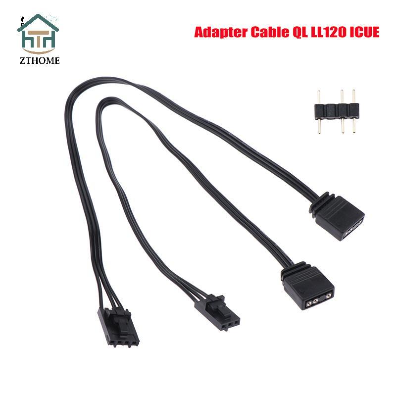 [ZTHOME] Cáp chuyển đổi cho Corsair RGB sang tiêu chuẩn ARGB 4Pin 3Pin Đầu nối bộ chuyển đổi tàu cướ