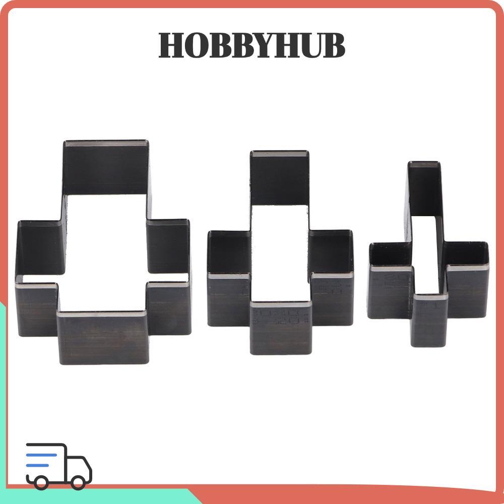 HOBBYHUB 3 CÁI Dụng cụ đục lỗ da thủ công Màu đen bền
