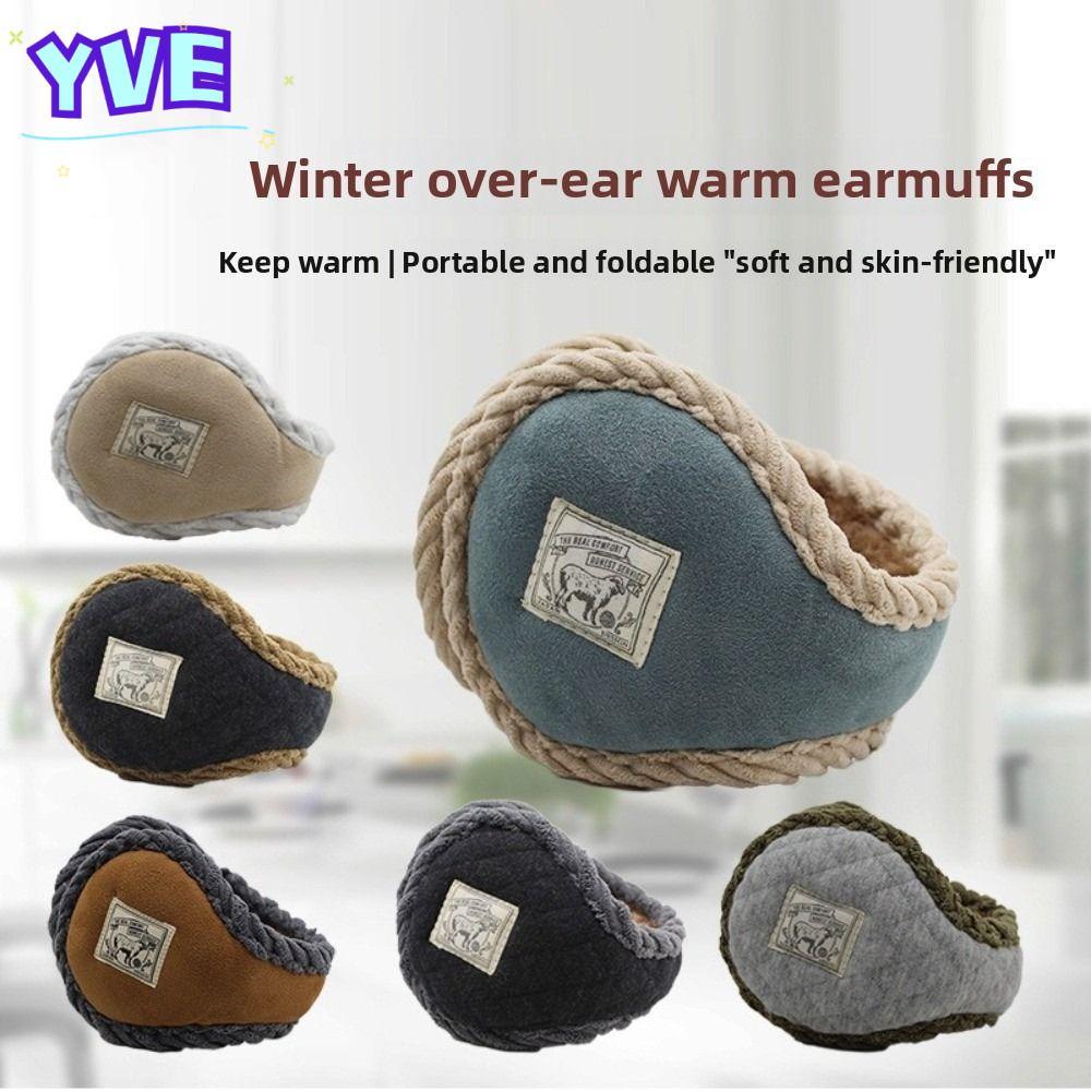YVE Áo Bịt Tai Mùa Đông, Bông Tai Mềm Mại Ấm Áp Thường Ngày, Lông Cừu Thời Trang Sang Trọng Cosy Ear