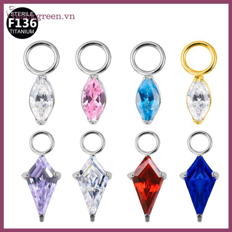 BGREE F136 Titan Diều CZ Dangle Charm - Trang sức pierce helix đẹp