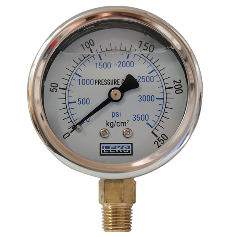 Đồng hồ đo áp suất YN60 10 25 100 250KG Đồng hồ đo áp suất dầu Máy ép phun Đồng hồ đo thủy lực Đồng 
