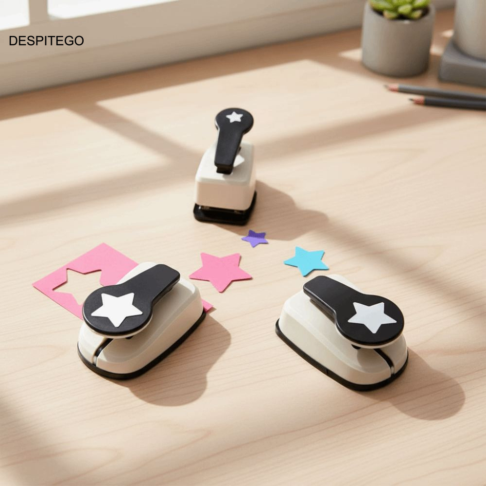 DESPITEGO Craft Hole Puncher, Thẻ Giấy 9 / 16 / 25mm Scrapbooking Punches Maker, Scrapbooking Card H