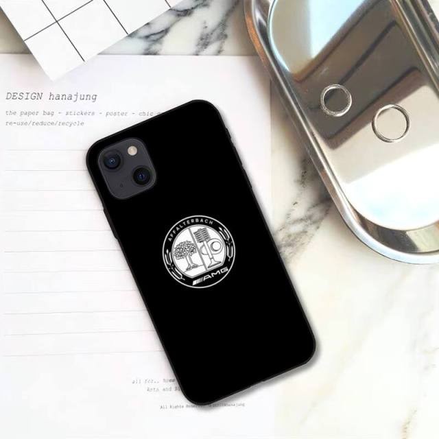 Ốp điện thoại AMG Mercedes Benz Vỏ bảo vệ Iphone 16 17 Pro Max Plus X S a7