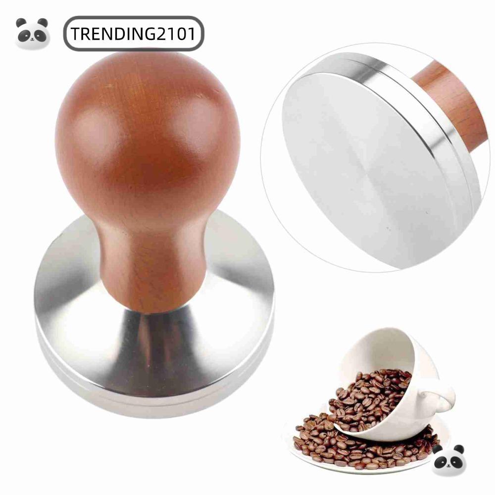 TRENDING Cà phê Tamper, Đế phẳng 58mm Tay cầm tiện dụng Espresso Tamper, Dụng cụ Barista chuyên nghi