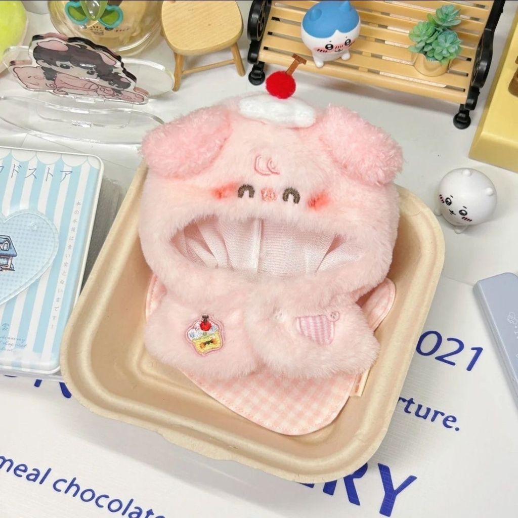 Bộ quần áo trẻ em Áo choàng động vật cho bé 10cm và 20cm Bộ quần áo trẻ em bằng vải Cotton