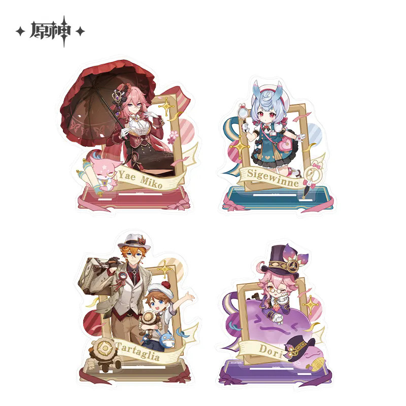 Genshin Impact Official miHoYo Carnival Reunion Series Character AR Standees Game Peripherals DIY Cr