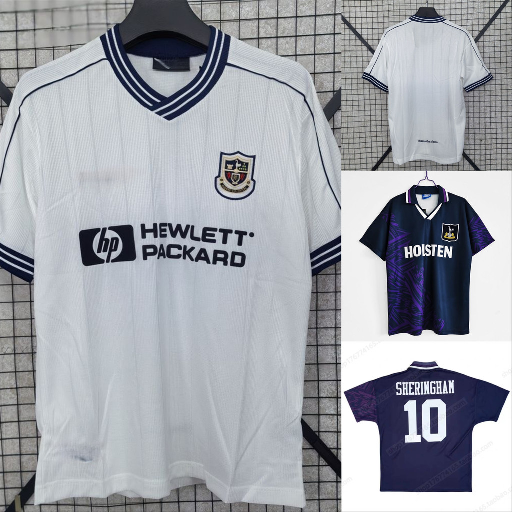 97 / 99 Tottenham Hotspur Home Retro Áo Bóng Đá Áo Thun Thể Thao S-XXL