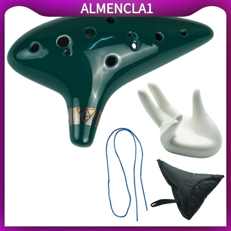 Ocarina Nhạc cụ 12 lỗ bằng gốm chất lượng cao cấp Màn hình âm nhạc cho trẻ mới biết đi Quà tặng sinh