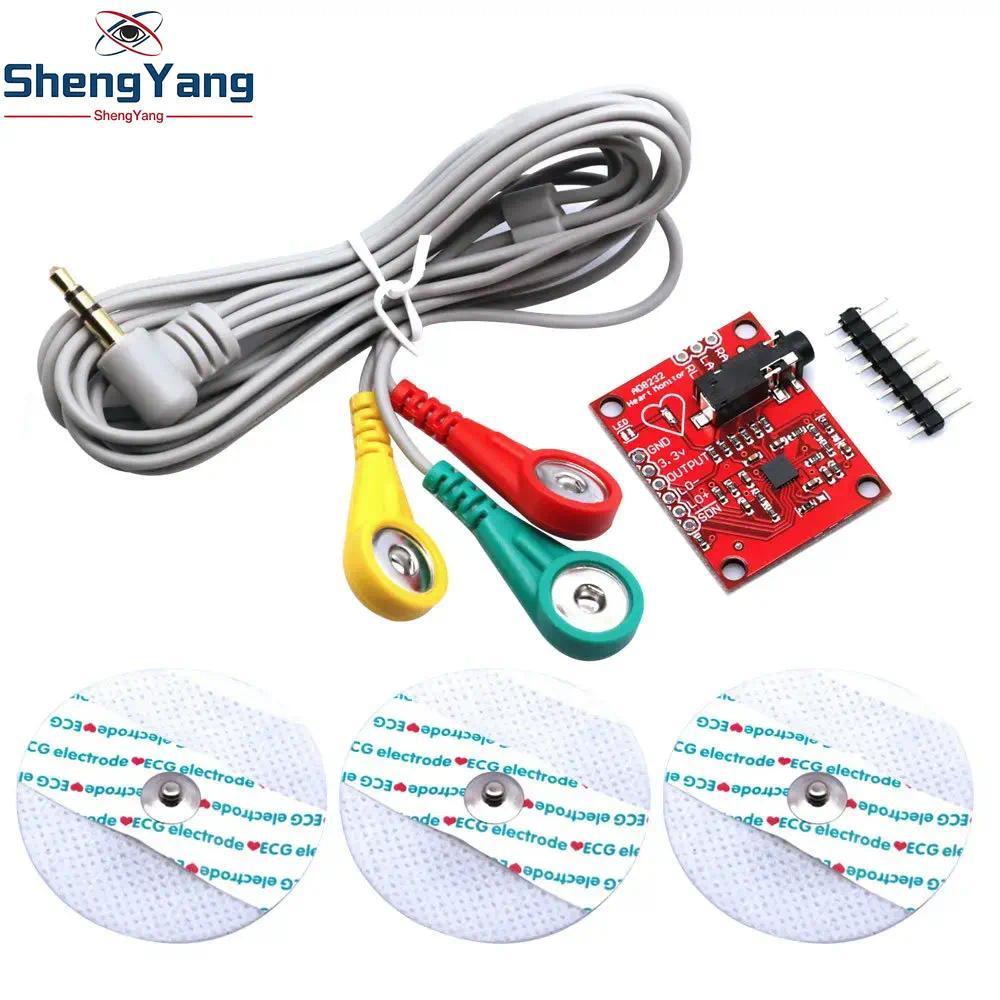 Cảm biến tín hiệu cơ EMG Cảm biến Ecg mô-đun AD8232 ecg đo xung tim ecg bộ cảm biến giám sát cho Ard