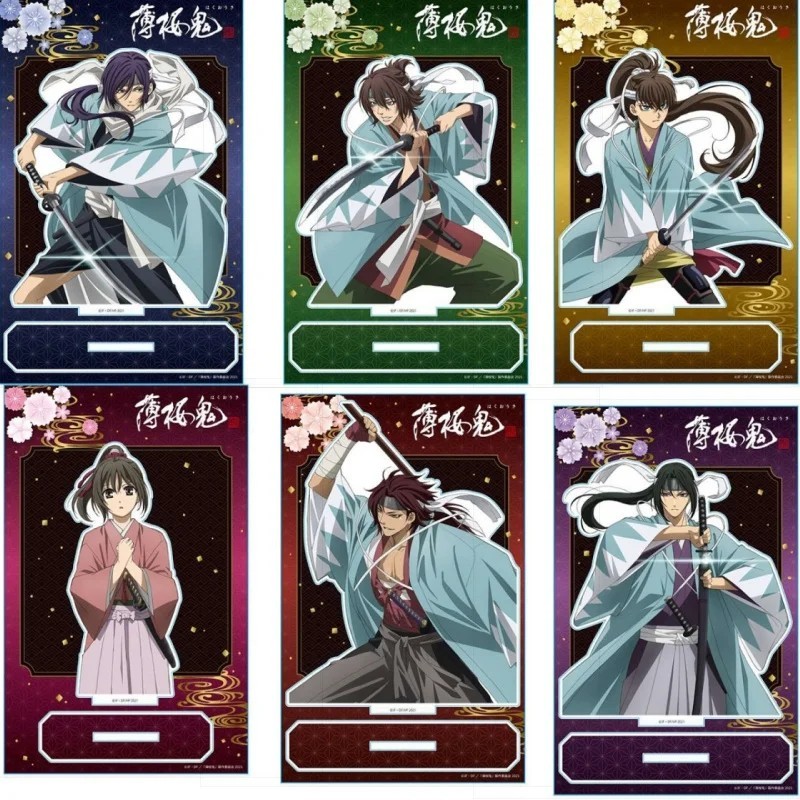 Mô hình Standee Anime Hakuoki Bạc Anh Quỷ Mica Acrylic trang trí bàn học nhân vật Hijikata Toshizo O