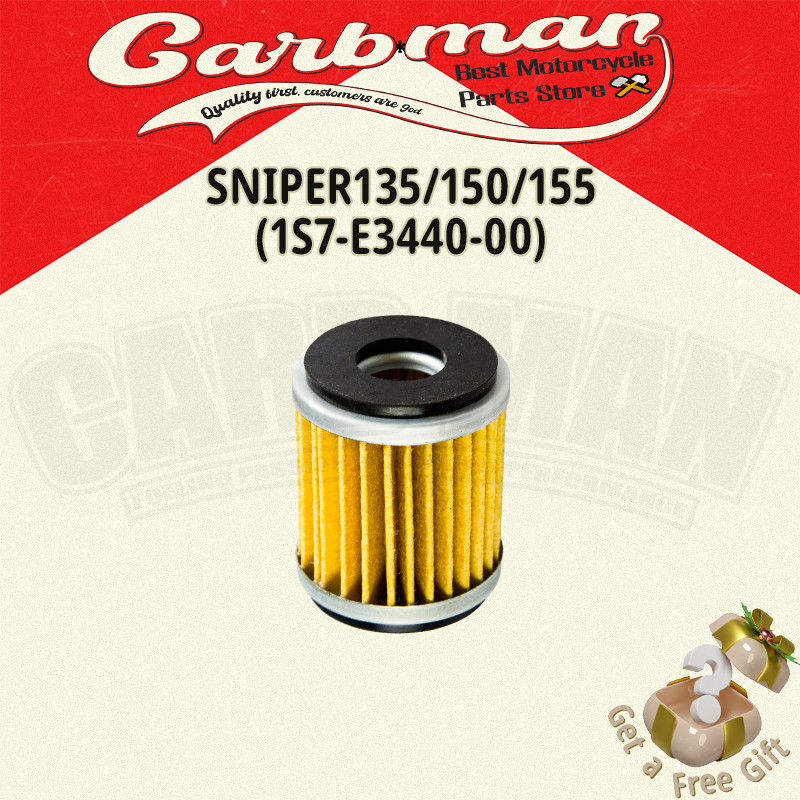lọc nhớt cho  Yamaha exciter 150, 135, FZ，Lc135 V1-V7giúp máy vận hành trơn tru mạnh mẻ(1s7-E3440-00
