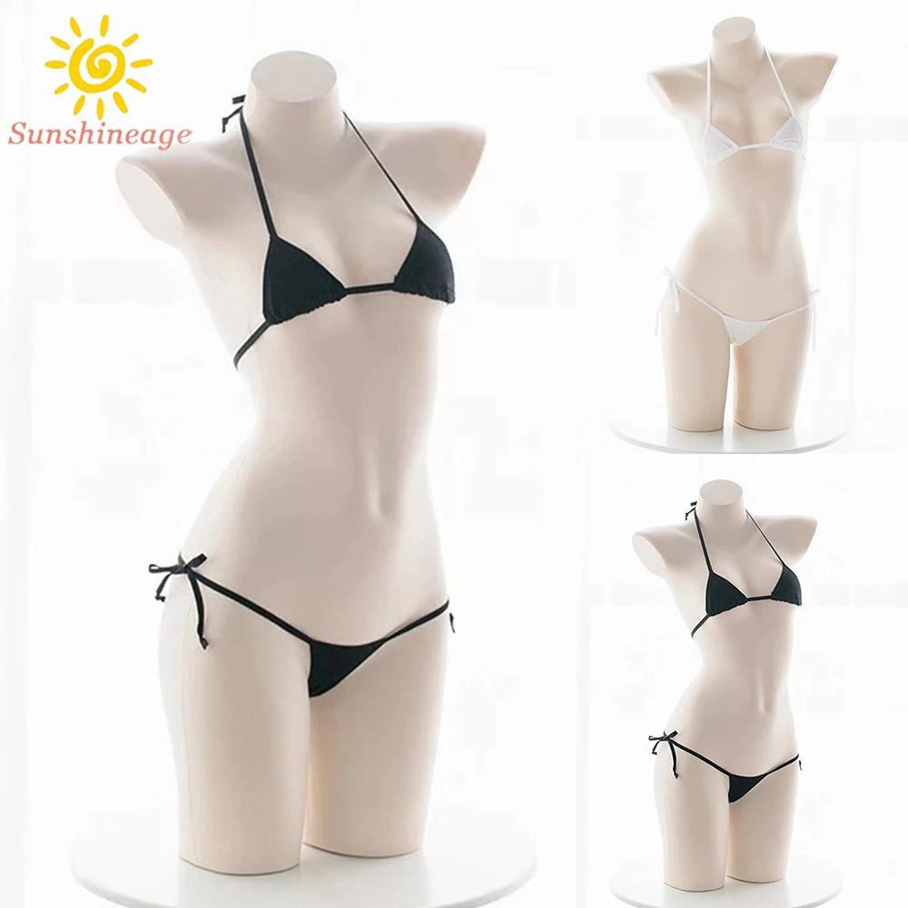 【SUNAGE】Women's Sexy Bikini Strappy Underwear Briefs Bra Sets for Lingerie Pajamas【HOT Fashion】